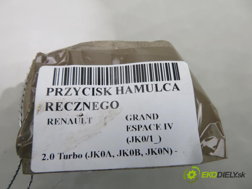 RENAULT GRAND ESPACE IV (JK0/1_) MINIVAN 2003 125,00 2.0 Turbo (JK0A, JK0B, JK0N) - F4R 797 1998,00 vypínač brzdy MANUÁL 8200048590C