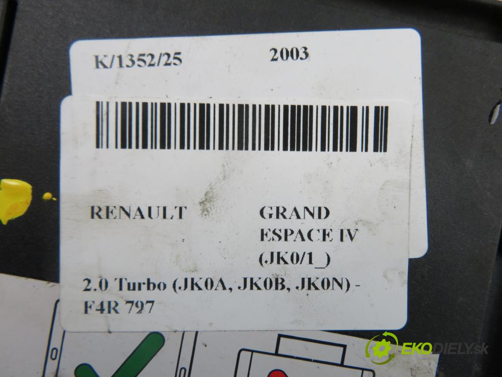RENAULT GRAND ESPACE IV (JK0/1_) MINIVAN 2003 125,00 2.0 Turbo (JK0A, JK0B, JK0N) - F4R 797 1998,00 Riadiaca jednotka LPG 67R016025 ; TECH224
