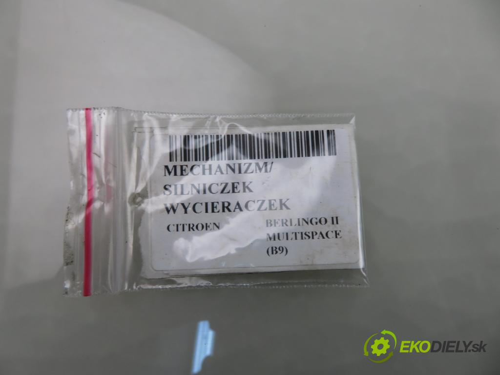 CITROEN BERLINGO MULTISPACE (B9) KOMBIVAN 2009 66,00 1.6 HDi 90 - 9HX (DV6ATED4) 1560,00 MECHANISMUS/ motorek stěračů 0390241621