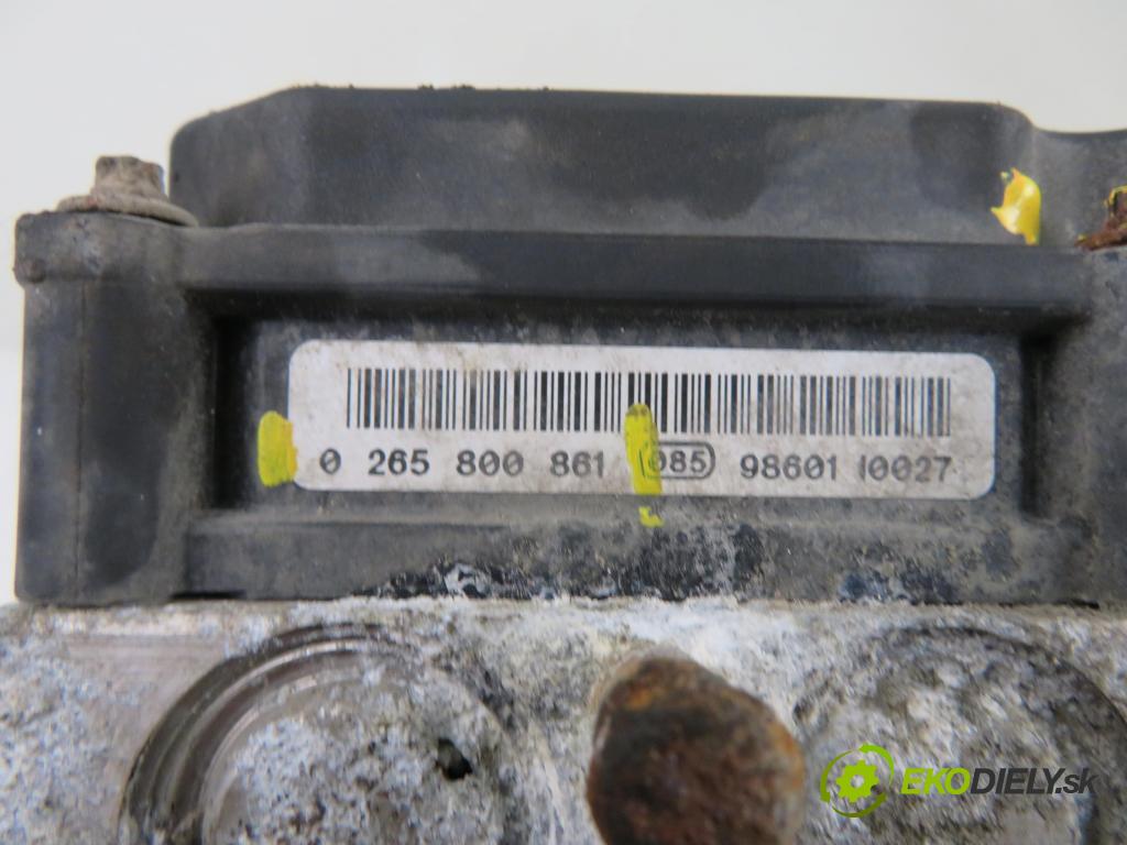 CITROEN BERLINGO MULTISPACE (B9) KOMBIVAN 2009 66,00 1.6 HDi 90 - 9HX (DV6ATED4) 1560,00 Pumpa ABS 9666098780 ; 0265800861 ; 0265232398 (Pumpa ABS)