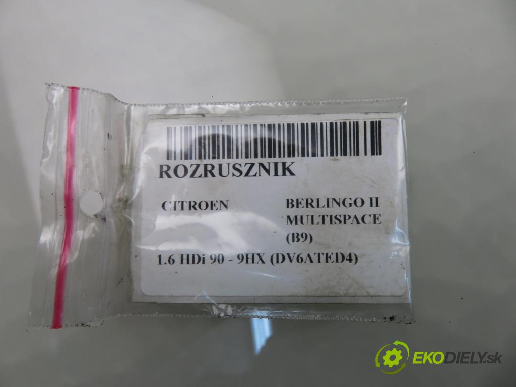 CITROEN BERLINGO MULTISPACE (B9) KOMBIVAN 2009 66,00 1.6 HDi 90 - 9HX (DV6ATED4) 1560,00 Štartér  (Štartér)