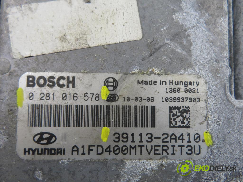 HYUNDAI i30 Kombi (FD) KOMBI 2010 85,00 1.6 CRDi 116 - D4FB 1582,00 řídící jednotka motora 391132A410 ; 0281016578
