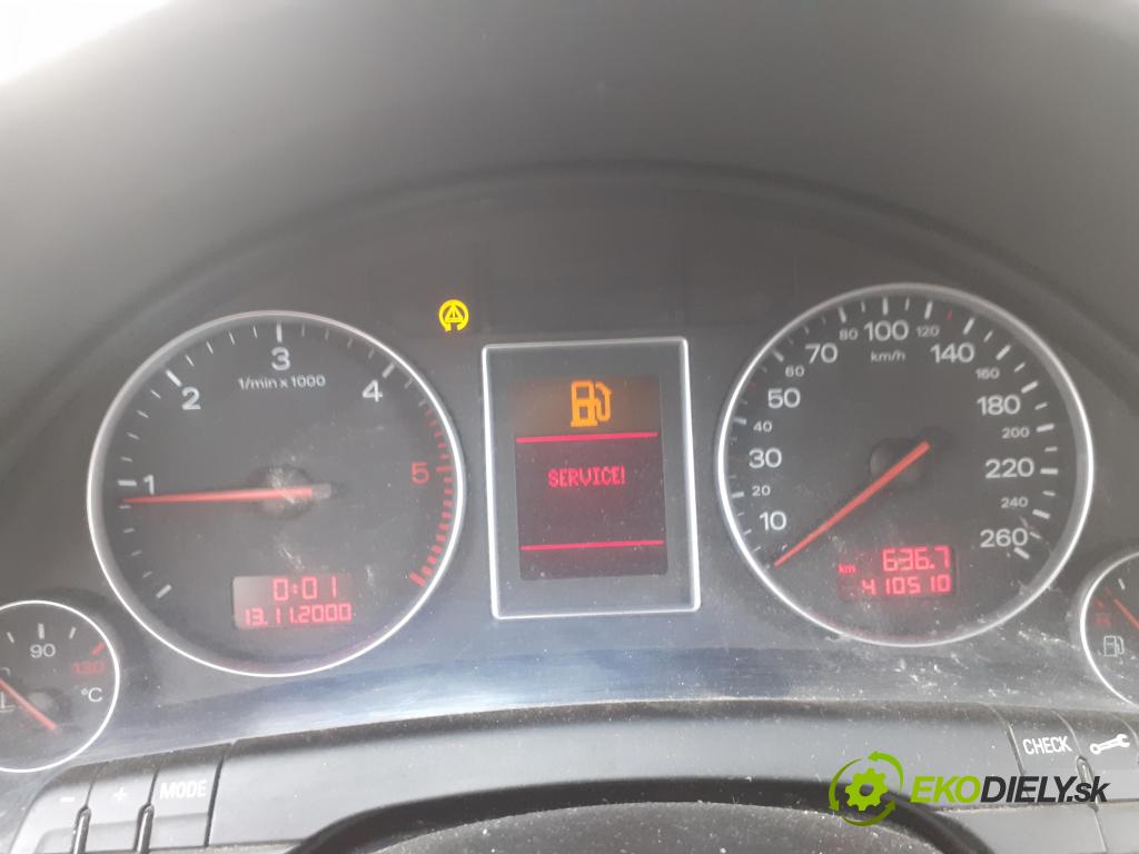 AUDI A4 (8E2, B6) SEDAN 2001 96,00 1.9 TDI PD 130 - AWX 1896,00 prístrojovka elektrický 8E0920900E ; 0263625015