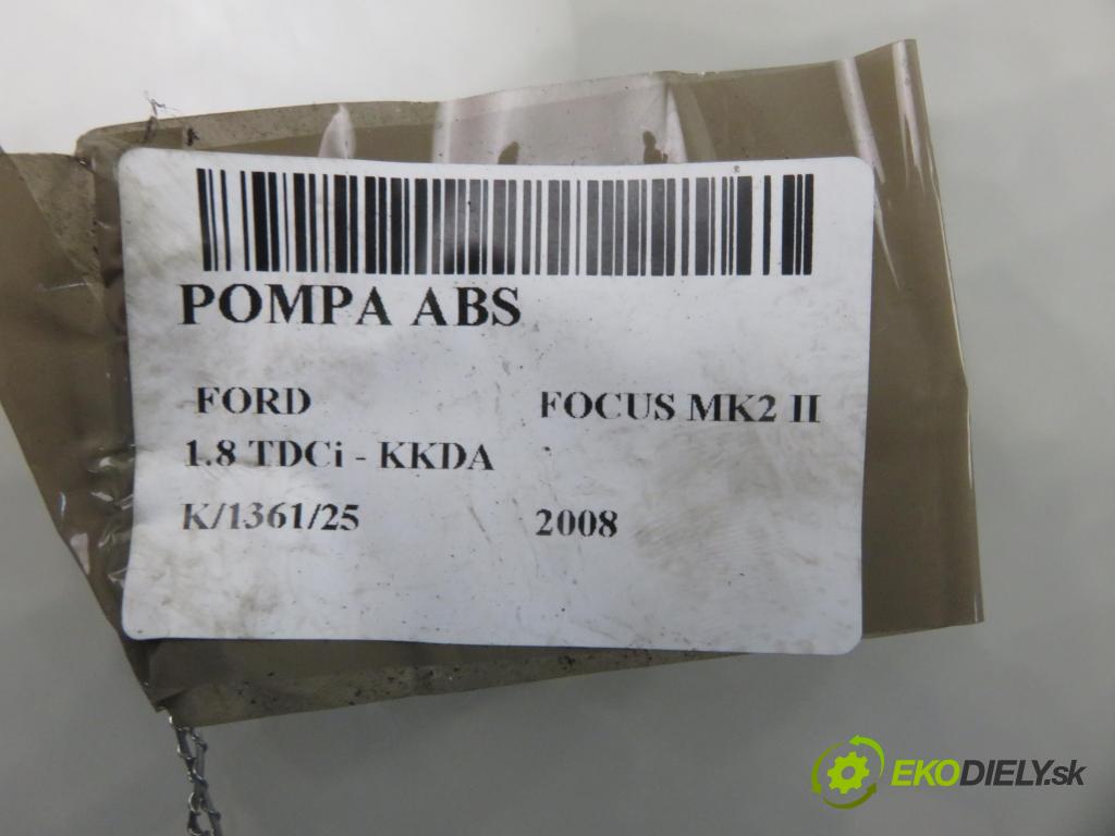 FORD FOCUS II (DA_, HCP) HB 2008 85,00 1.8 TDCi 115 - KKDA 1753,00 Pumpa ABS 10096001273 ; 28560004033 (Pumpa ABS)