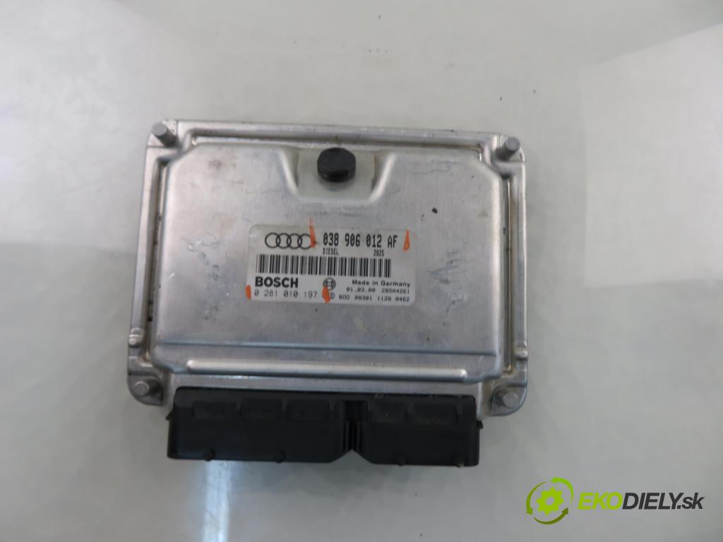 AUDI A4 (8D2, B5) SEDAN 2000 66,00 1.9 TDI - AHU 1896,00 řídící jednotka motora 038906012AF ; 0281010197