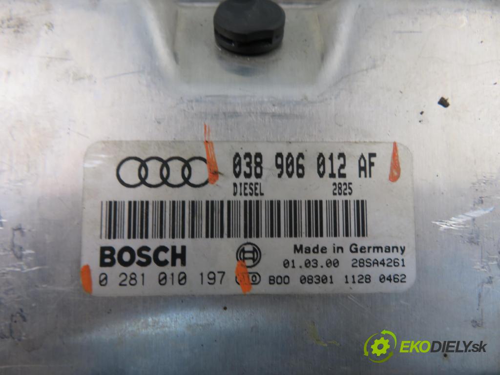 AUDI A4 (8D2, B5) SEDAN 2000 66,00 1.9 TDI - AHU 1896,00 řídící jednotka motora 038906012AF ; 0281010197