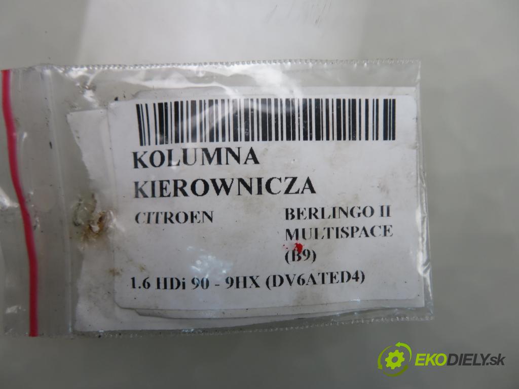 CITROEN BERLINGO MULTISPACE (B9) KOMBIVAN 2009 66,00 1.6 HDi 90 - 9HX (DV6ATED4) 1560,00 Hriadeľ, tyč volantu  (Tyč riadenia (volantu))