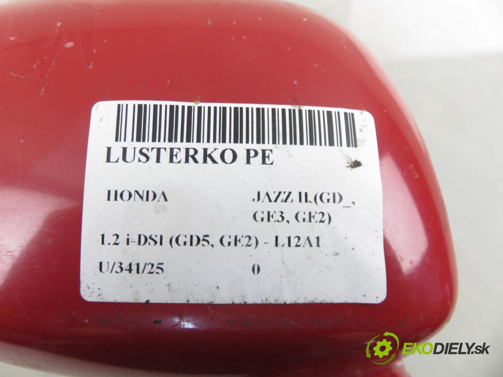 HONDA JAZZ II (GD_, GE3, GE2) HB 2001 57,00 1.2 i-DSI (GD5, GE2) - L12A1 1243,00 zpětné zrcátko