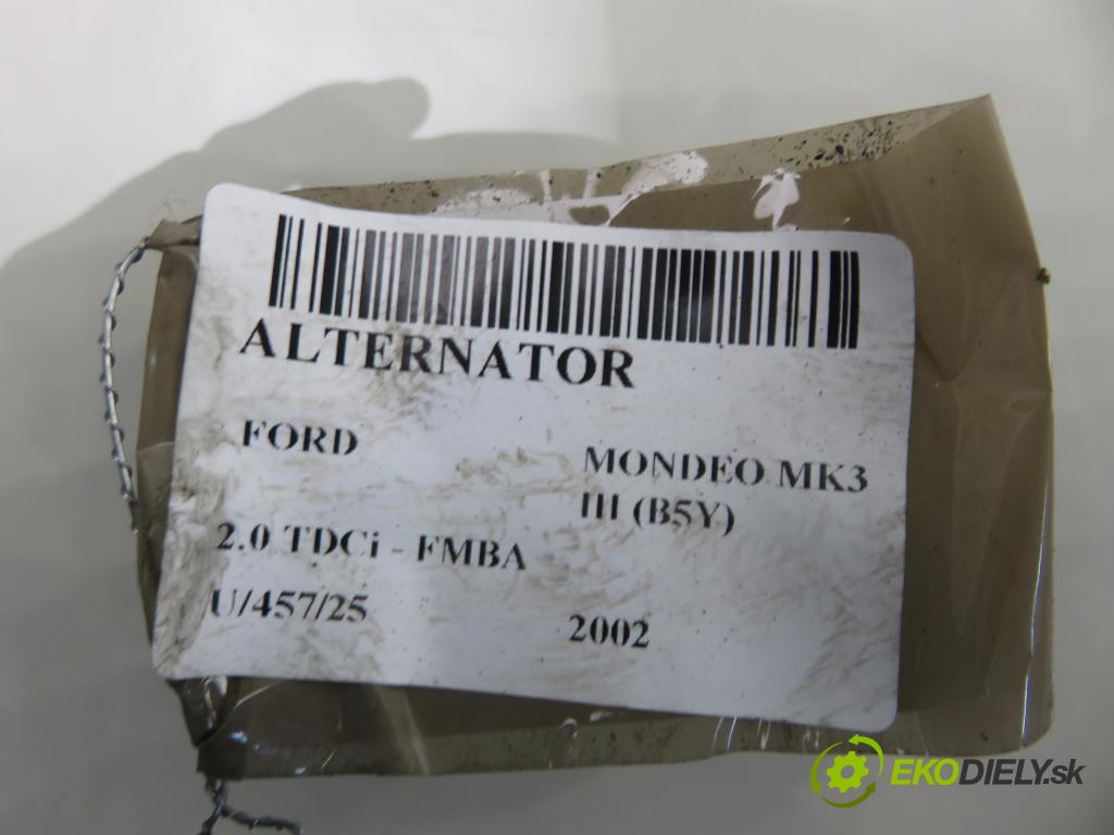 FORD MONDEO III (B5Y) LIFTBACK 2002 96,00 2.0 TDCi - FMBA 1998,00 Alternátor 1S7TBC (Alternátor)