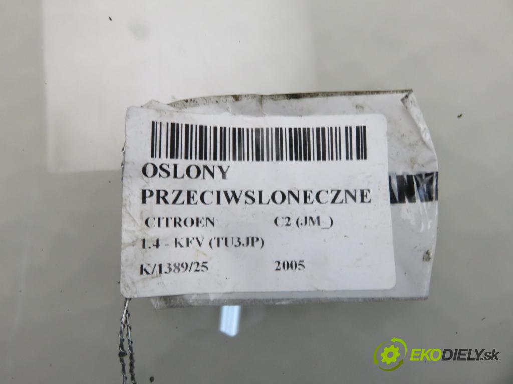 CITROEN C2 (JM_) HB 2005 50,00 1.4 - KFV (TU3JP) 1360,00 KRYTY SLUNEČNÍ SVĚTLO