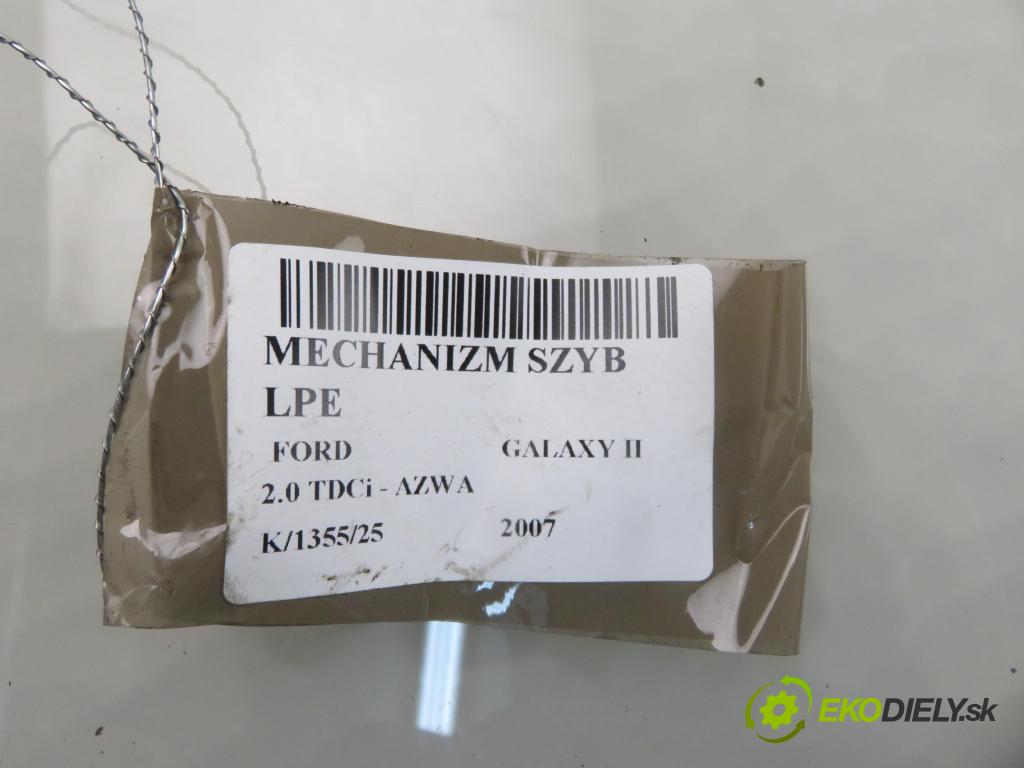 FORD GALAXY (WA6) MINIVAN 2007 96,00 2.0 TDCi - AZWA 1997,00 Mechanizmus okien
