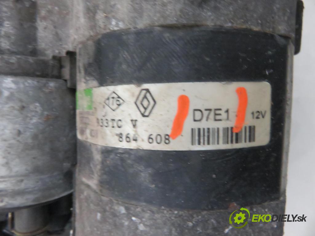 RENAULT CLIO II (BB_, CB_) HB 2002 43,00 1.2 8V 58 - D7F 726 1149,00 startér D7E1 (Startér)