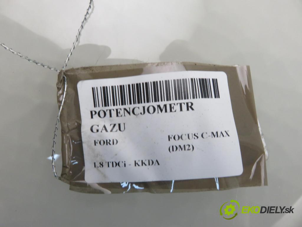 FORD FOCUS C-MAX (DM2) MINIVAN 2006 85,00 1.8 TDCi - KKDA 1753,00 Potenciometer plynu 3M519F836AF ; 6PV00864110 (Potenciometer plynového pedálu)