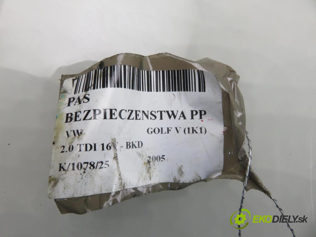 VW GOLF V (1K1) HB 2005 103,00 2.0 TDI 16V - BKD 1968,00 držák BEZPEČNOST PP 1K3857706