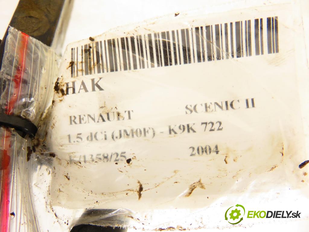 RENAULT SCENIC II (JM0/1_) MINIVAN 2004 60,00 1.5 dCi (JM0F) - K9K 722 1461,00 Hák 7711221098