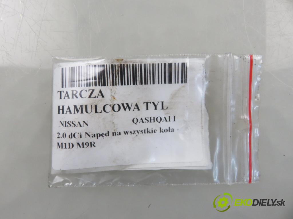 NISSAN QASHQAI / QASHQAI +2 I (J10, JJ10) SUV 2009 110,00 2.0 dCi AWD 150 - M1D M9R 1994,00 lamela kotouč brzdová ZADNÍ: