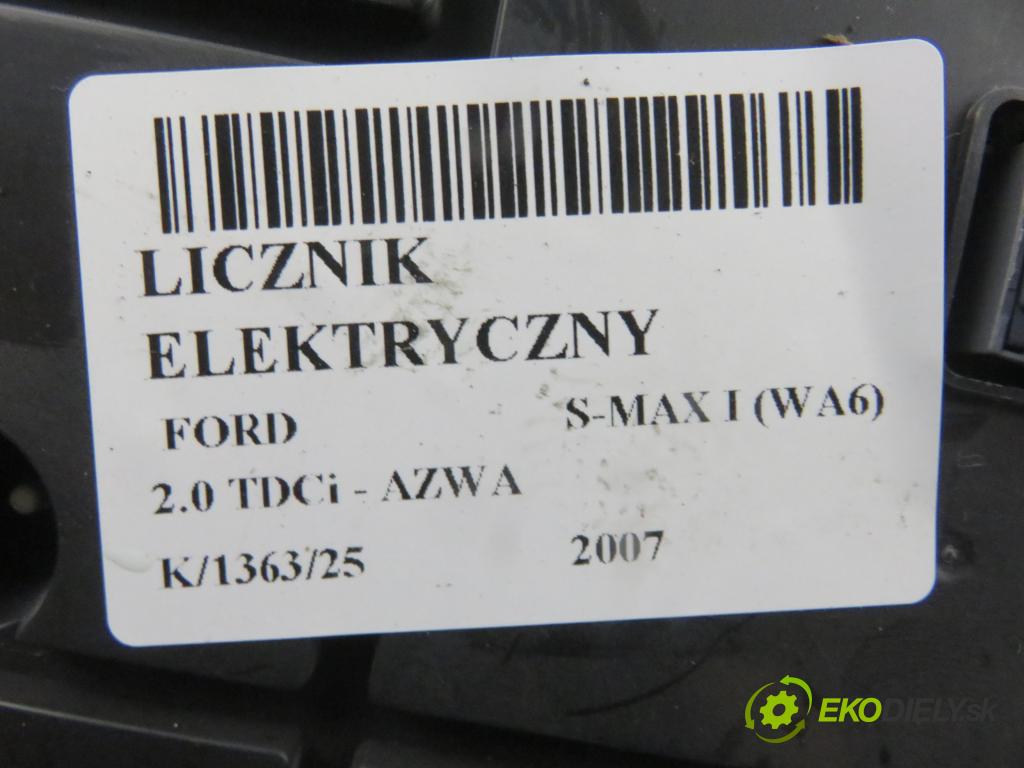 FORD S-MAX (WA6) MINIVAN 2007 96,00 2.0 TDCi - AZWA 1997,00 prístrojovka elektrický 5M2T10849CM