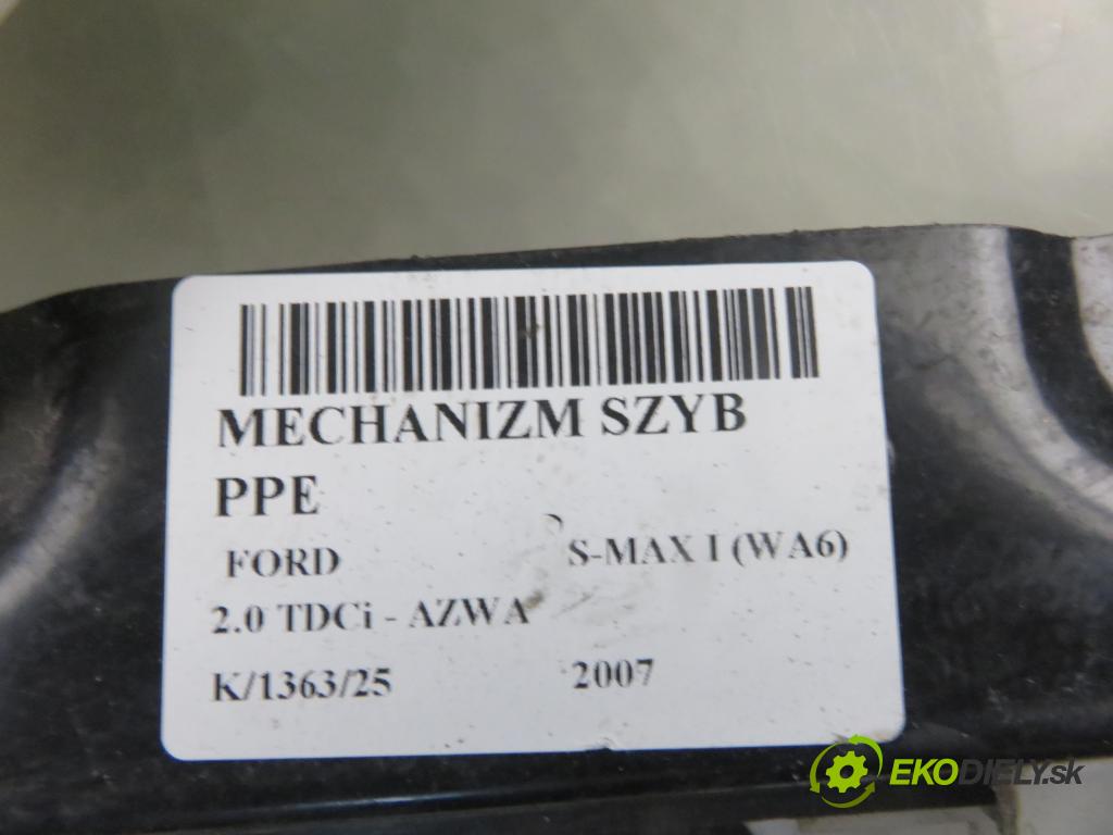 FORD S-MAX (WA6) MINIVAN 2007 96,00 2.0 TDCi - AZWA 1997,00 mechanismus oken PPE 0130822286