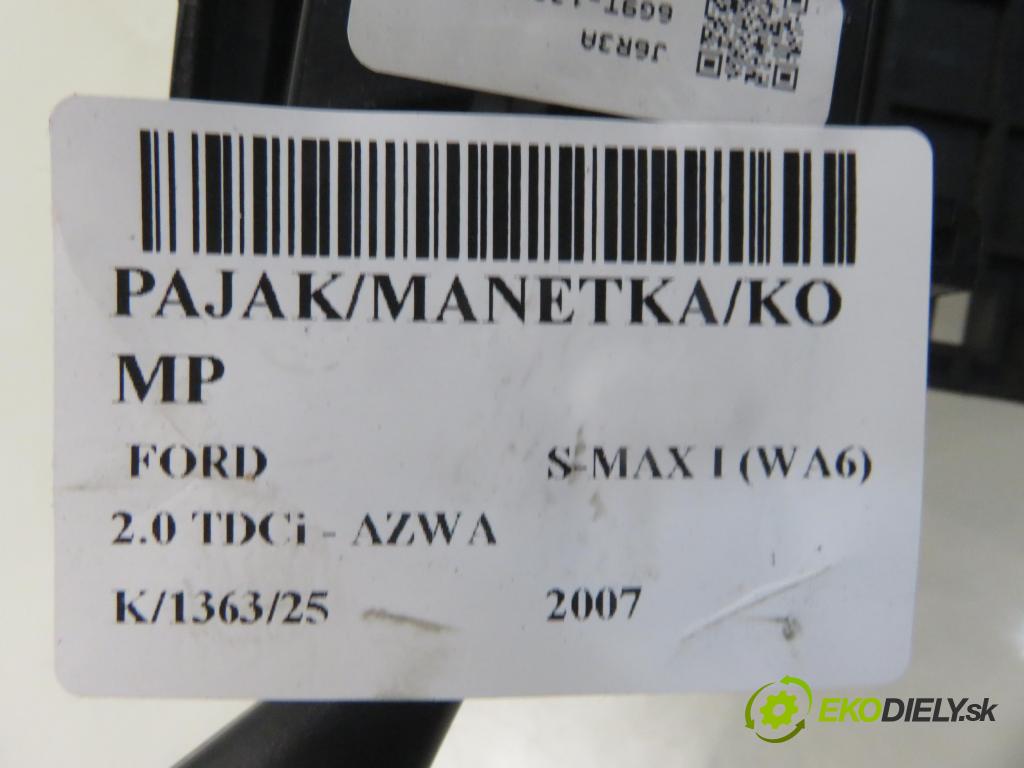 FORD S-MAX (WA6) MINIVAN 2007 96,00 2.0 TDCi - AZWA 1997,00 PAKA/ŘAZENÍ/SADA: 6G9T13N064DG