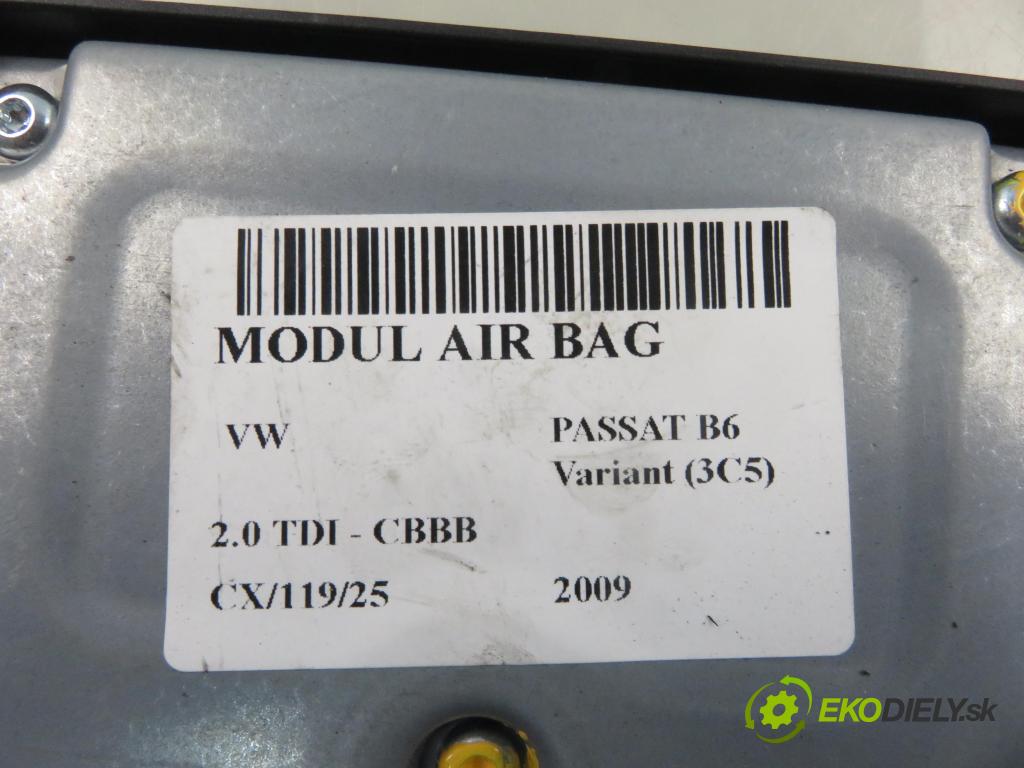 VW PASSAT B6 Variant (3C5) KOMBI 2009 125,00 2.0 TDI - CBBB 1968,00 MODUL air BAG 3C8907801B ; 17513301A