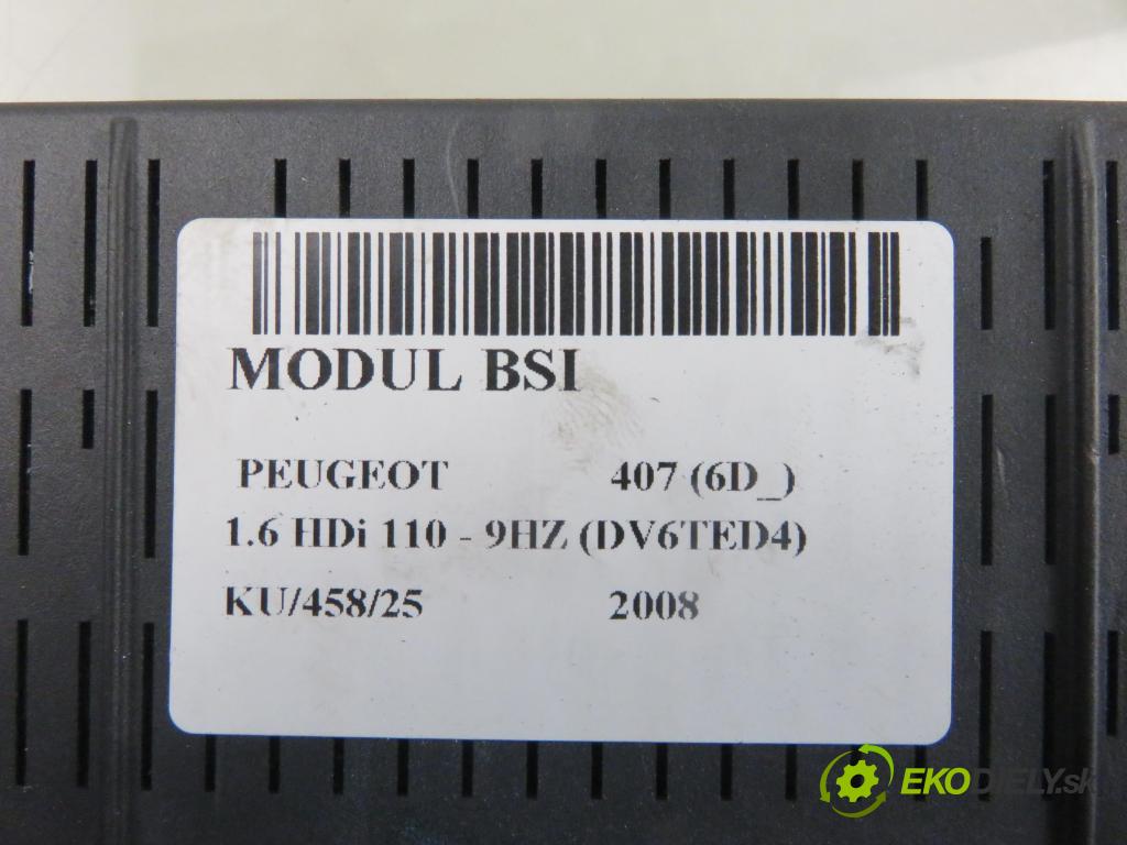 PEUGEOT 407 (6D_) SEDAN 2008 80,00 1.6 HDi 110 - 9HZ (DV6TED4) 1560,00 MODUL BSI 9664059080
