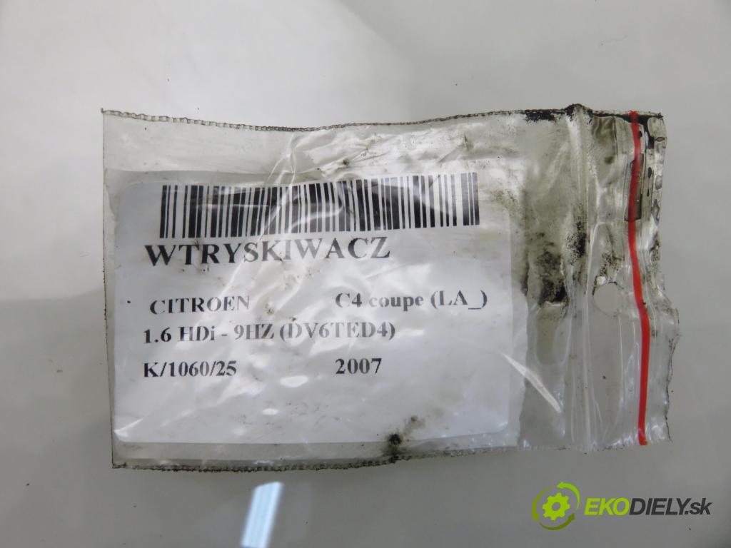 CITROEN C4 coupe (LA_) HB 2007 80,00 1.6 HDi - 9HZ (DV6TED4) 1560,00 vstrekovač 0445110297 (Vstrekovač paliva)