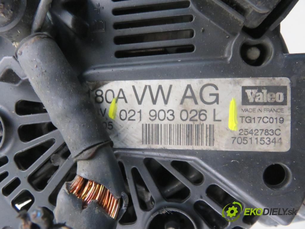 VW PASSAT B6 Variant (3C5) KOMBI 2009 125,00 2.0 TDI - CBBB 1968,00 Alternátor 021903026L (Alternátor)