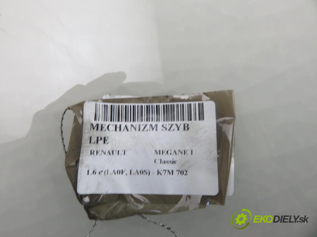 RENAULT MEGANE I Classic (LA0/1_) SEDAN 1998 66,00 1.6 e (LA0F, LA0S) - K7M 702 1598,00 mechanismus oken 0130821720