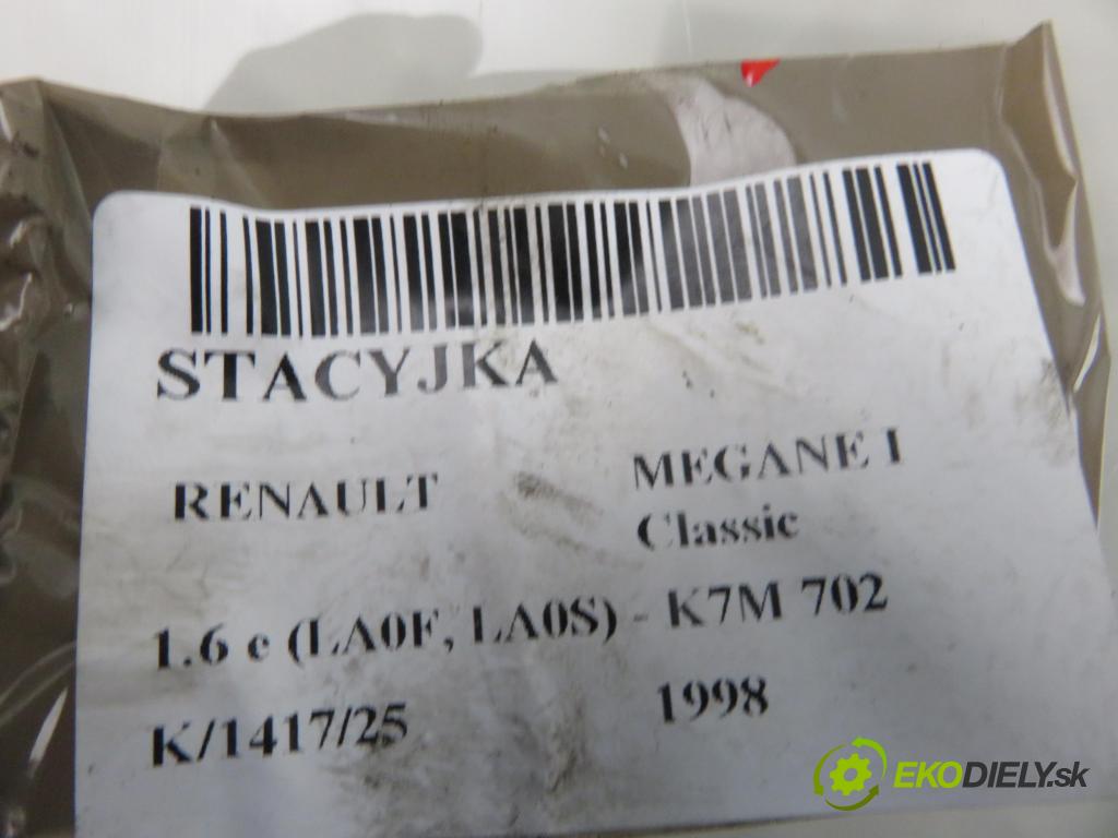 RENAULT MEGANE I Classic (LA0/1_) SEDAN 1998 66,00 1.6 e (LA0F, LA0S) - K7M 702 1598,00 spinačka  (Spínacia skrinka)