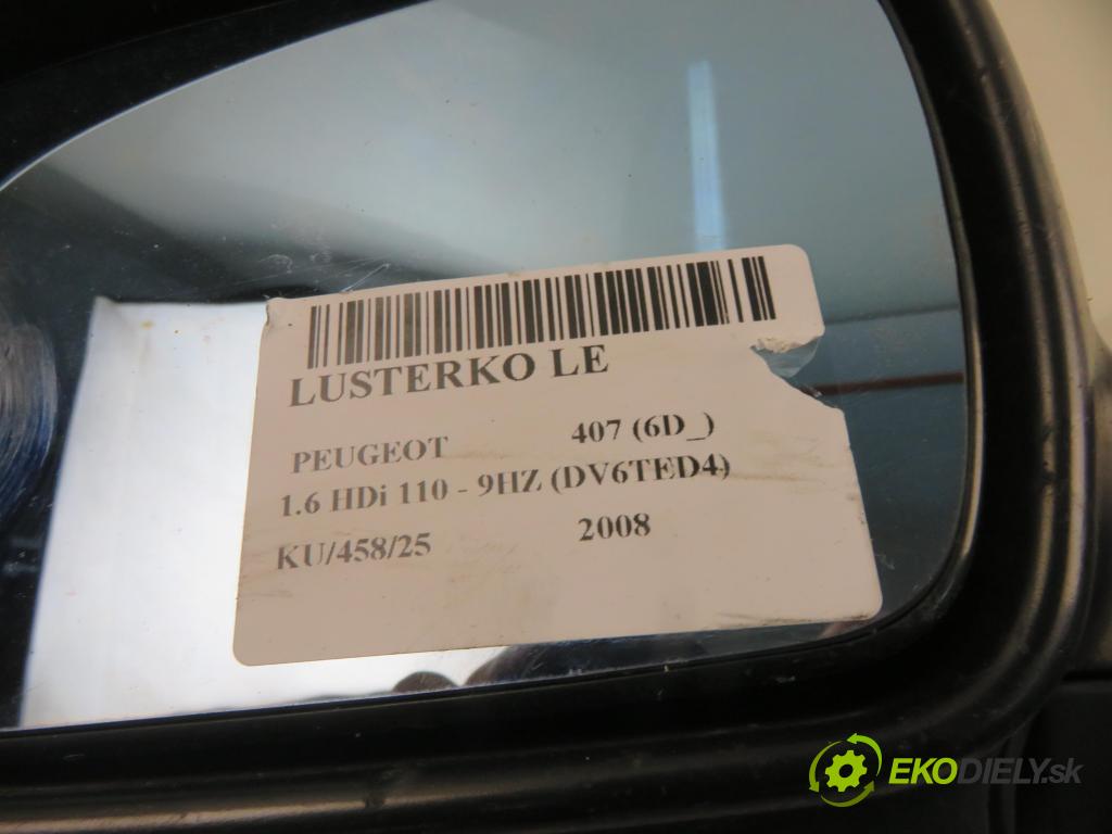 PEUGEOT 407 (6D_) SEDAN 2008 80,00 1.6 HDi 110 - 9HZ (DV6TED4) 1560,00 zpětné zrcátko LE