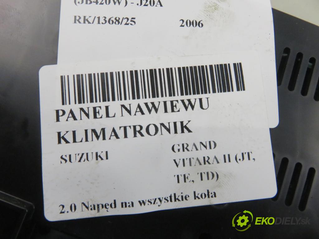 SUZUKI GRAND VITARA II (JT, TE, TD) SUV 2006 103,00 2.0 140 (JB420W) - J20A 1995,00 Panel topení KLIMATRONIK 3951064J0