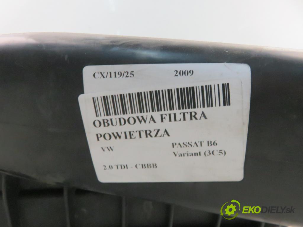 VW PASSAT B6 Variant (3C5) KOMBI 2009 125,00 2.0 TDI - CBBB 1968,00 Obal filtra vzduchu 3C0129607 ; 3C0129601 (Obal vzduchového filtra)