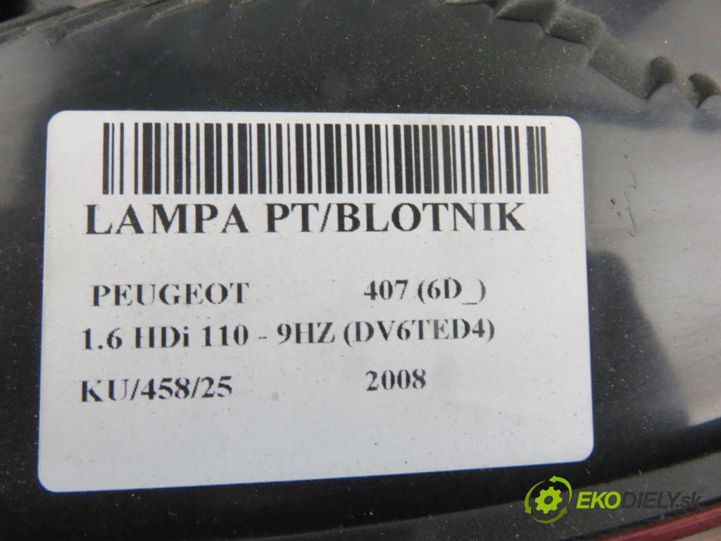 PEUGEOT 407 (6D_) SEDAN 2008 80,00 1.6 HDi 110 - 9HZ (DV6TED4) 1560,00 světlo pravé zadní