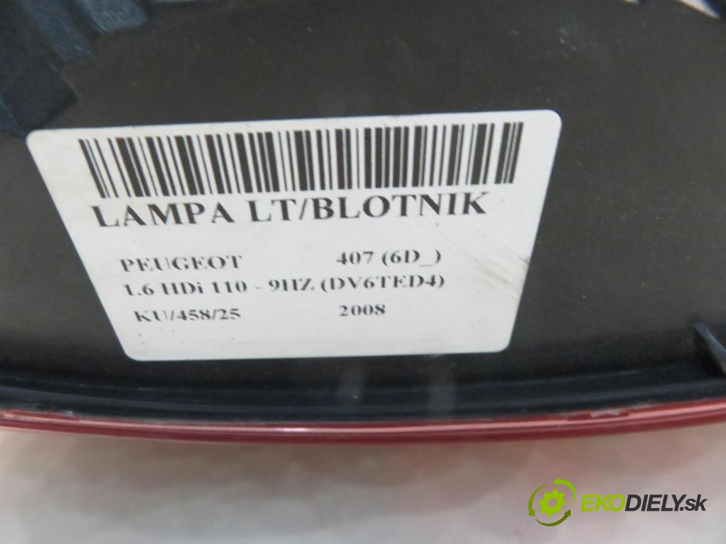 PEUGEOT 407 (6D_) SEDAN 2008 80,00 1.6 HDi 110 - 9HZ (DV6TED4) 1560,00 světlo levé zadní