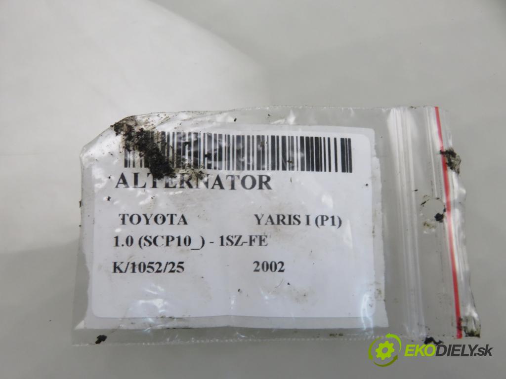 TOYOTA YARIS (_P1_) HB 2002 50,00 1.0 VVT- i 68 - 1SZ-FE 998,00 Alternátor (Alternátor)
