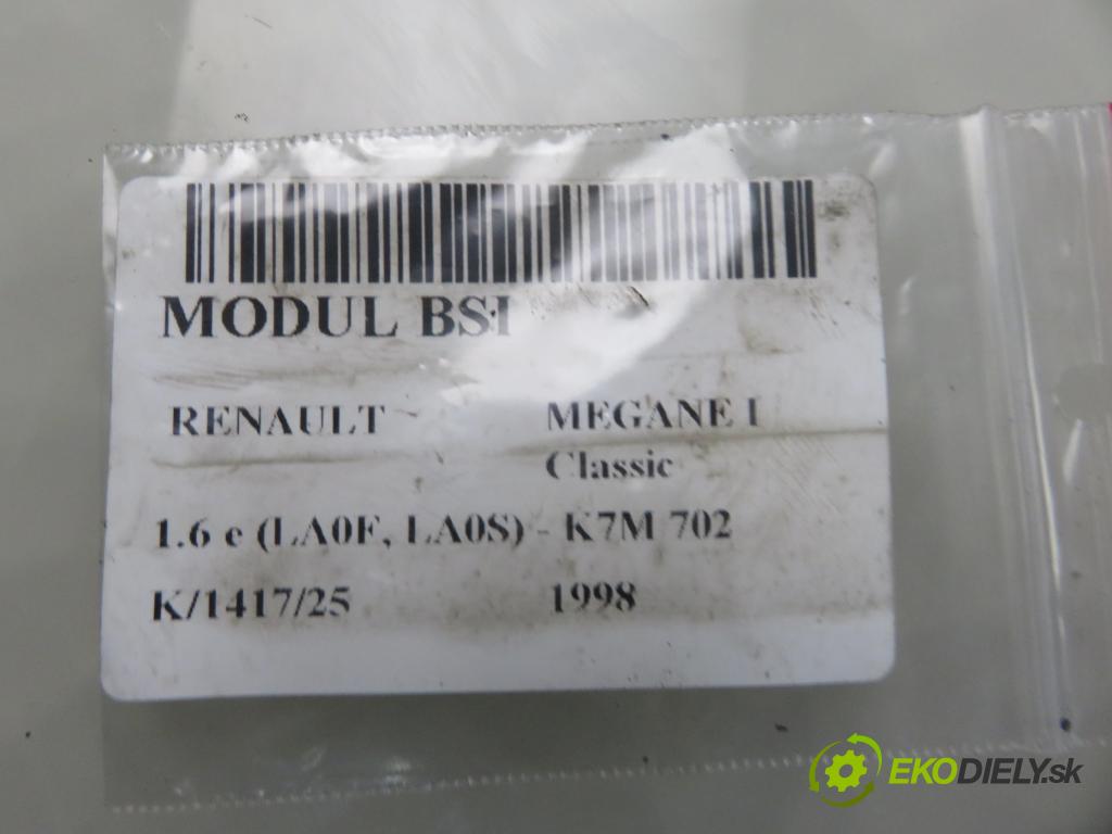 RENAULT MEGANE I Classic (LA0/1_) SEDAN 1998 66,00 1.6 e (LA0F, LA0S) - K7M 702 1598,00 MODUL BSI 7703297929 ; S108502300B