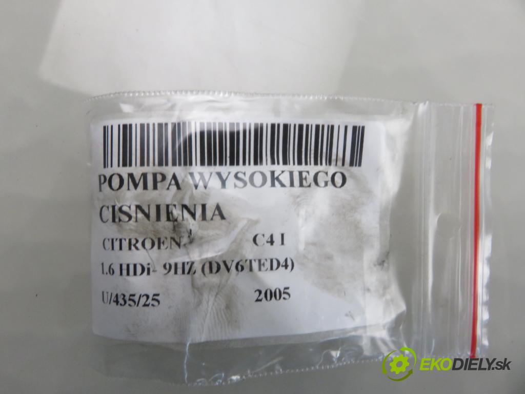 CITROEN C4 I (LC_) HB 2005 80,00 1.6 HDi 109 - 9HZ (DV6TED4) 1560,00 pumpa vysokého TLAK: 0445010102 ; 9656300380