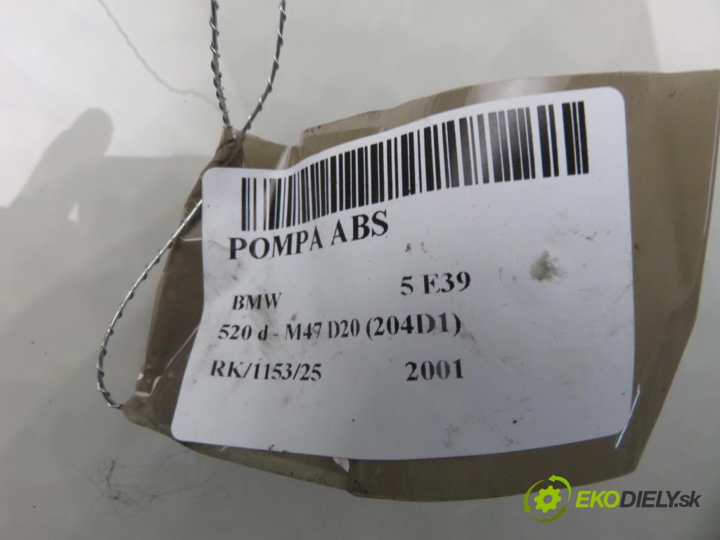 BMW 5 (E39) SEDAN 2001 100,00 520 d 136 - M47 D20 (204D1) 1951,00 Pumpa ABS 0265900001 ; 6756340 ; 0265223001 (Pumpa ABS)