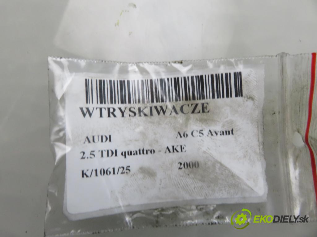 AUDI A6 Avant (4B5, C5) KOMBI 2000 132,00 2.5 TDI V6 180 quattro - AKE 2496,00 Vstrekovacie ventily 059130202B ; 0432133823 ; 059130201D (Vstrekovací ventil)