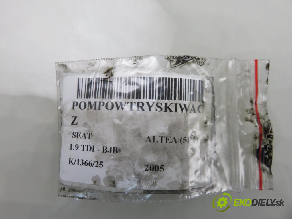 SEAT ALTEA (5P1) MINIVAN 2005 77,00 1.9 TDI PD 105 - BJB 1896,00 vstříkovač 038130073AG ; 0414720215 (Vstřikovač paliva)
