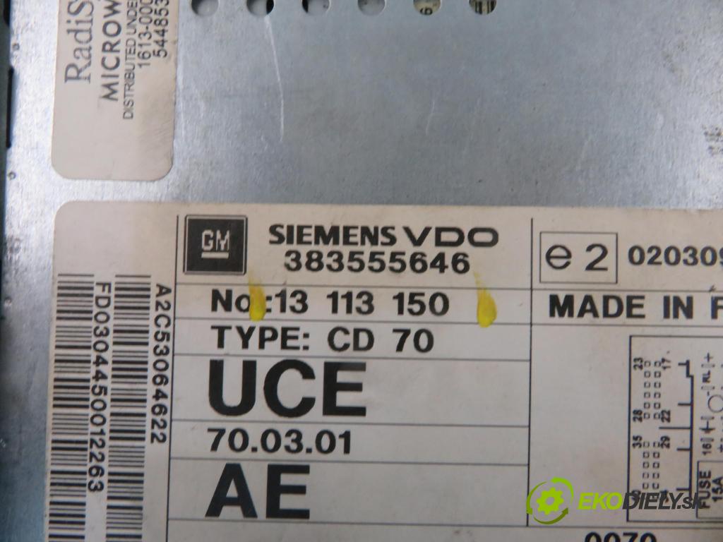 OPEL SIGNUM HB 2004 114,00 2.2 direct - Z 22 YH 2198,00 RADIO CD 13113150