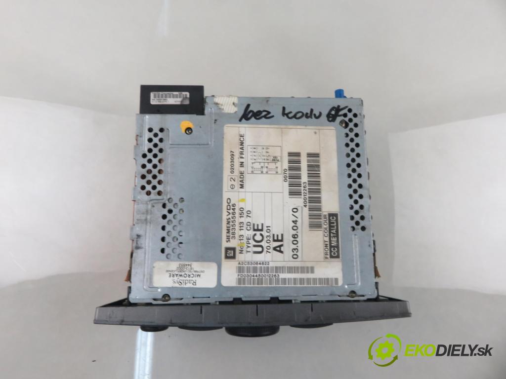 OPEL SIGNUM HB 2004 114,00 2.2 direct - Z 22 YH 2198,00 RADIO CD 13113150
