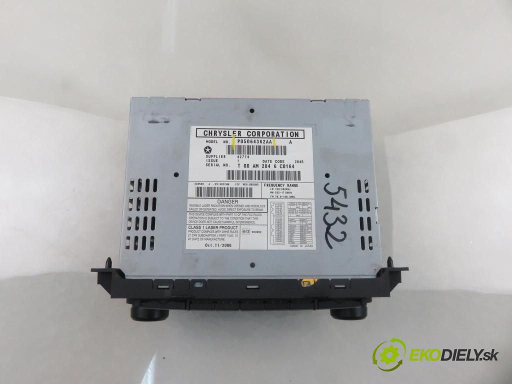 DODGE CALIBER HB 2007 125,00 2.4 DUAL VVT - ED3 2359,00 RADIO CD P05064362AA