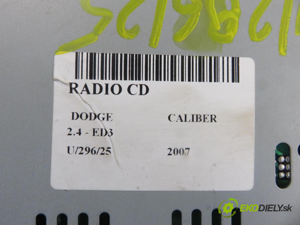 DODGE CALIBER HB 2007 125,00 2.4 DUAL VVT - ED3 2359,00 RADIO CD P05064362AA