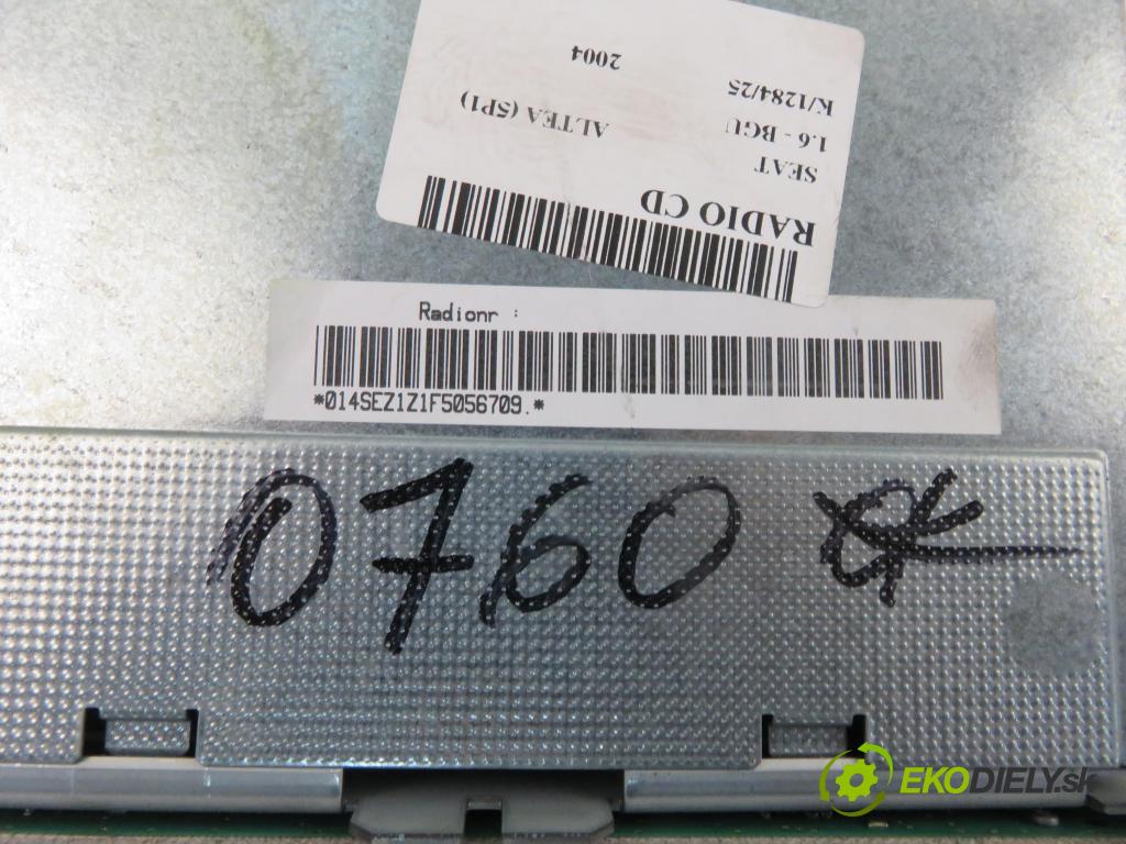 SEAT ALTEA (5P1) HB 2004 75,00 1.6 102 1595,00 RADIO CD 5P10351521MM