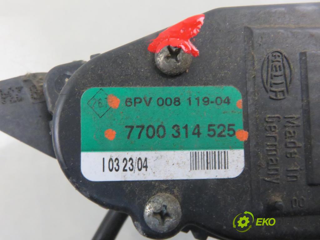 OPEL MOVANO Furgon (X70) FURGON 2004 0,00 2.5 DTi - G9U 754 2464,00 Potenciometer plynu 7700314525 ; 6PV00811904 (Potenciometer plynového pedálu)