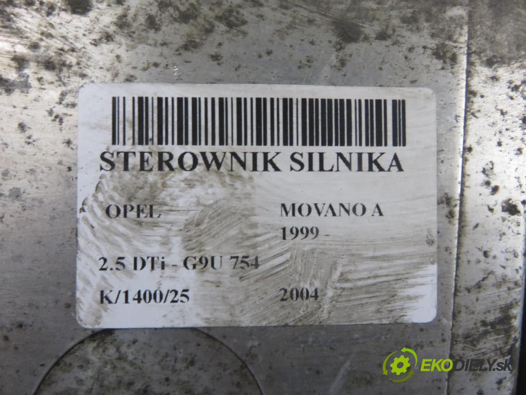 OPEL MOVANO Furgon (X70) FURGON 2004 0,00 2.5 DTi - G9U 754 2464,00 řídící jednotka motora 8200311550 ; 0281011432