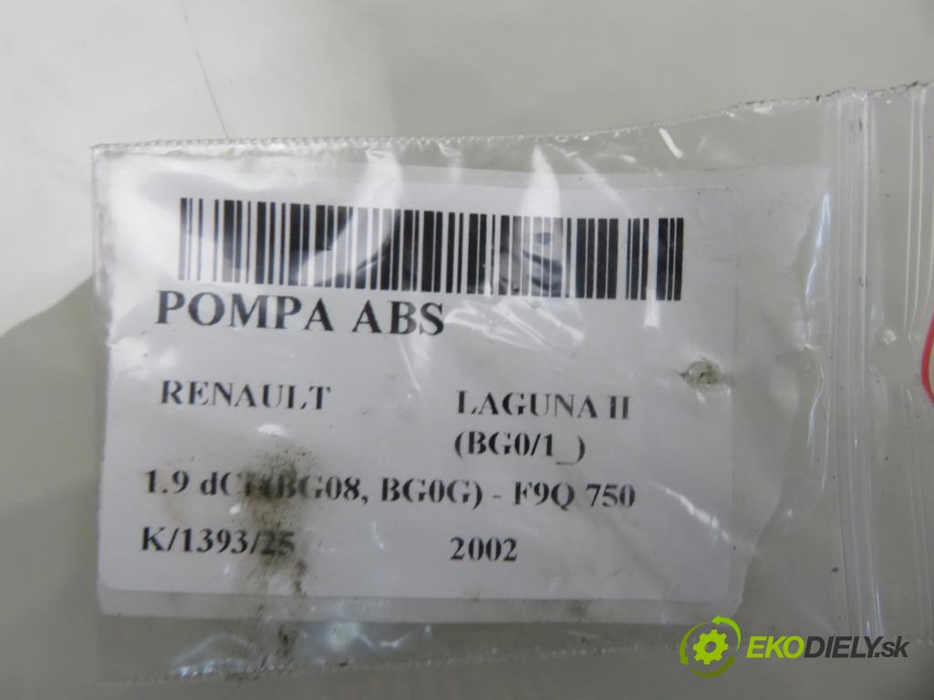 RENAULT LAGUNA II (BG0/1_) LIFTBACK 2002 88,00 1.9 dCi 120 - F9Q 750 1870,00 Pumpa ABS 10096014203 (Pumpa ABS)
