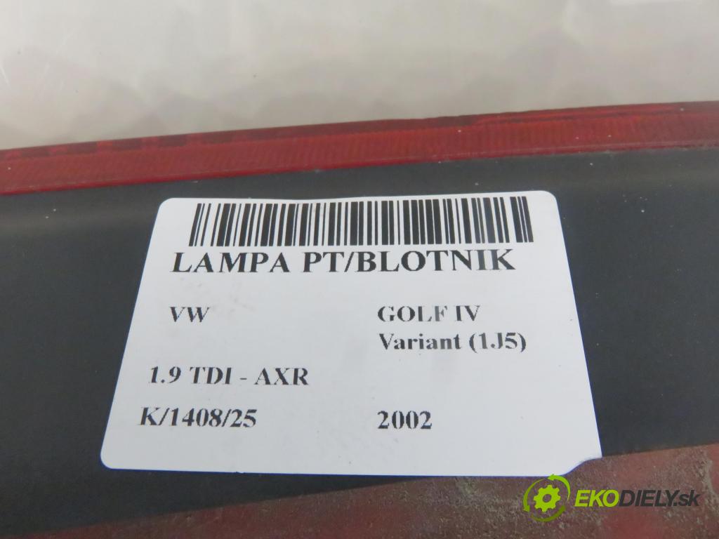 VW GOLF IV Variant (1J5) KOMBI 2002 74,00 1.9 TDI PD 101 - AXR 1896,00 světlo pravé zadní 1J9945258A