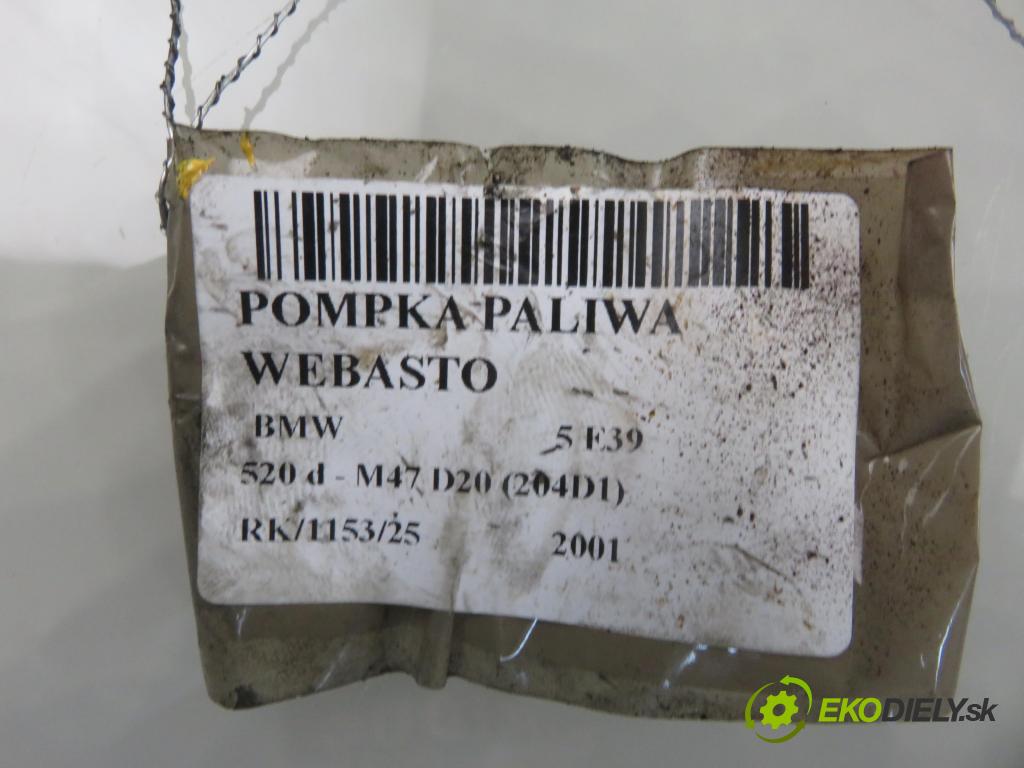 BMW 5 (E39) SEDAN 2001 100,00 520 d 136 - M47 D20 (204D1) 1951,00 motorek paliva Webasto 19486B